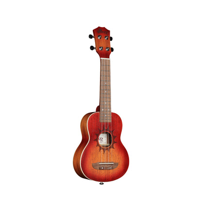 WINZZ AU07LA Mahogany Ukulele with Sun Engraved Soundhole