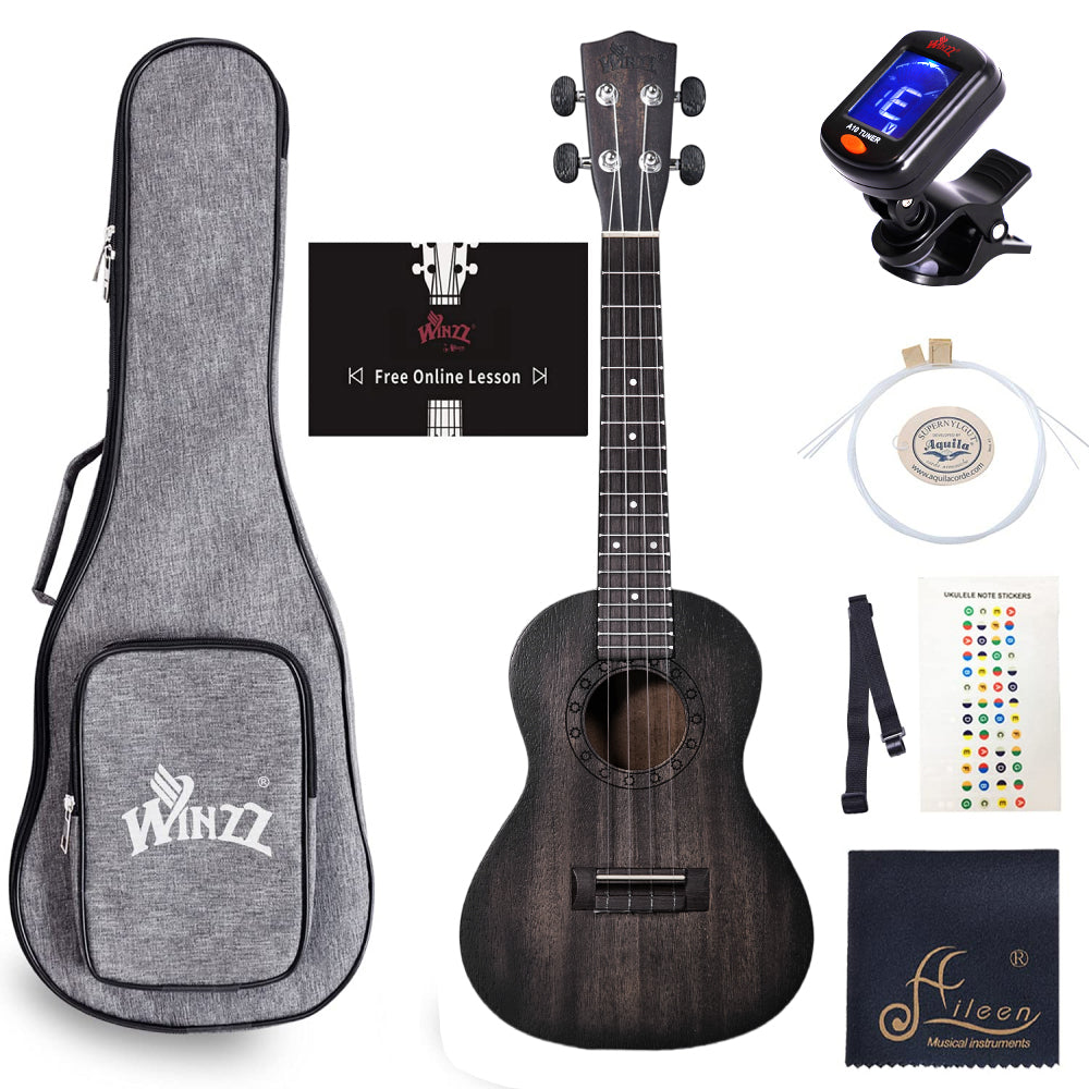 WINZZ HAND RUBBED Series-AU-H07A  Mahogany Concert Ukulele