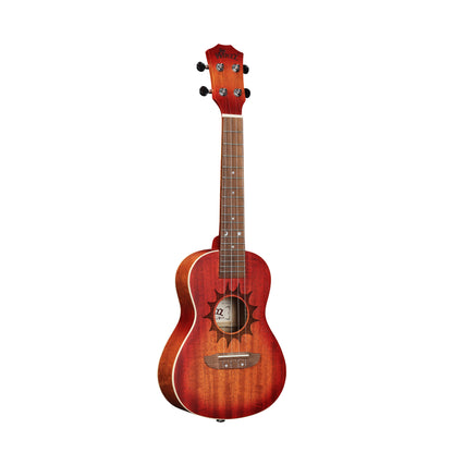 WINZZ AU07LA Mahogany Ukulele with Sun Engraved Soundhole