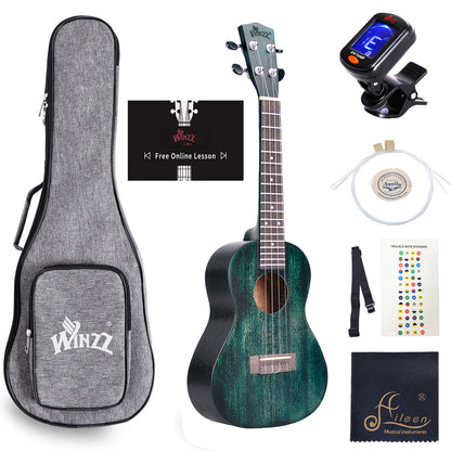 WINZZ HAND RUBBED Series-AU-H07A  Mahogany Concert Ukulele