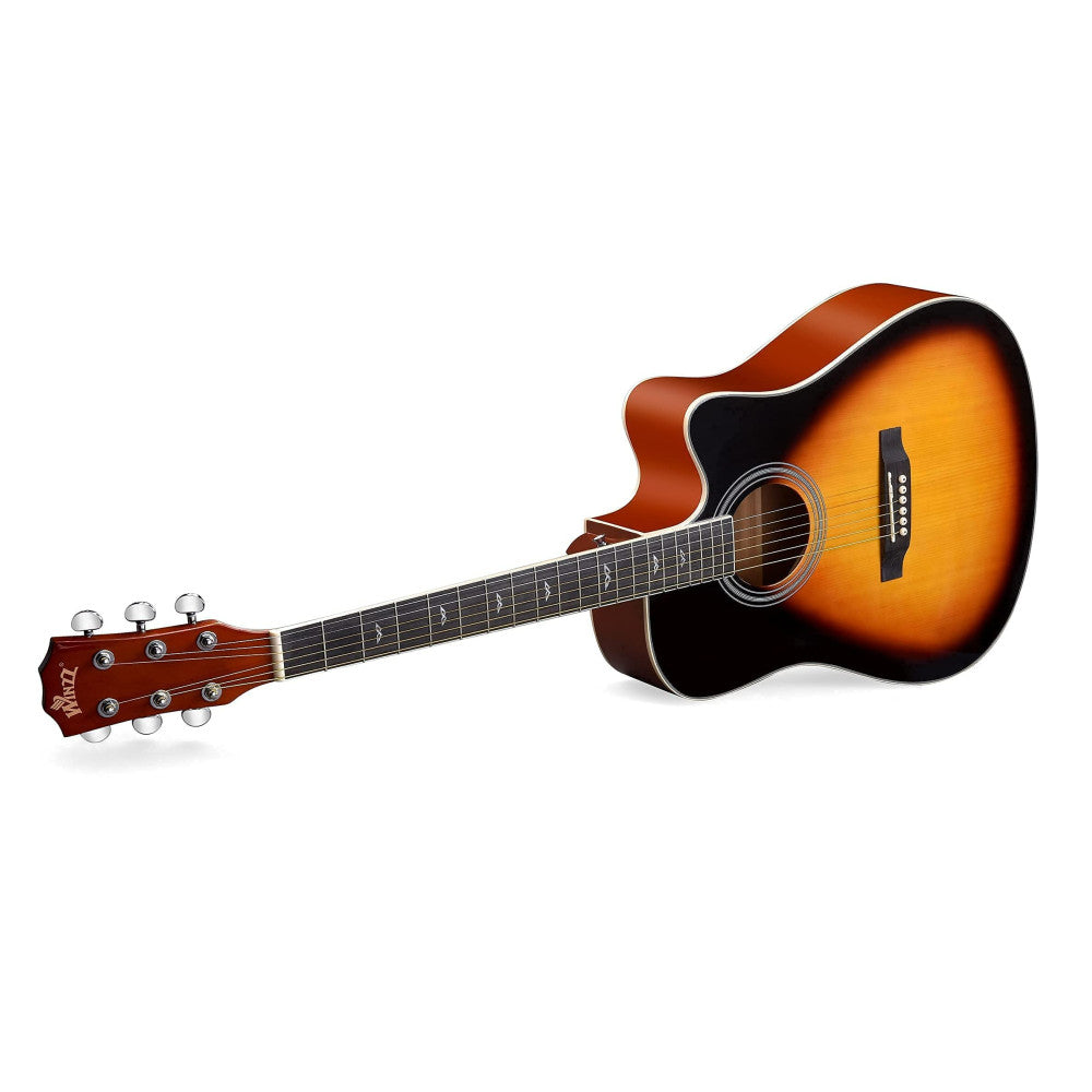 WINZZ AF168C Spruce Cutaway Acoustic Guitar for Adult Beginners