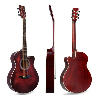 WINZZ AF-H00LC 40-Inch Beginner Cutaway Acoustic Guitar