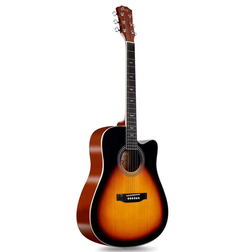 WINZZ AF168C Spruce Cutaway Acoustic Guitar for Adult Beginners