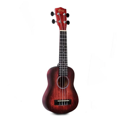 WINZZ HAND RUBBED Series-AU-H01A Vintage hawaiianische Anfänger-Ukulele, braun