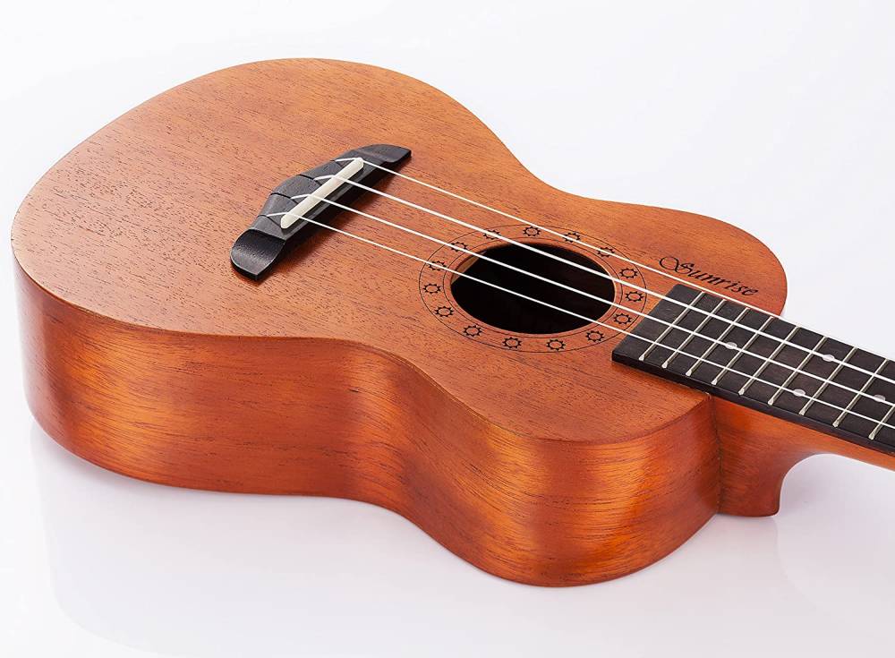 WINZZ AU70L Solid Mahogany Concert Ukulele for Beginners, Mahogany Matte