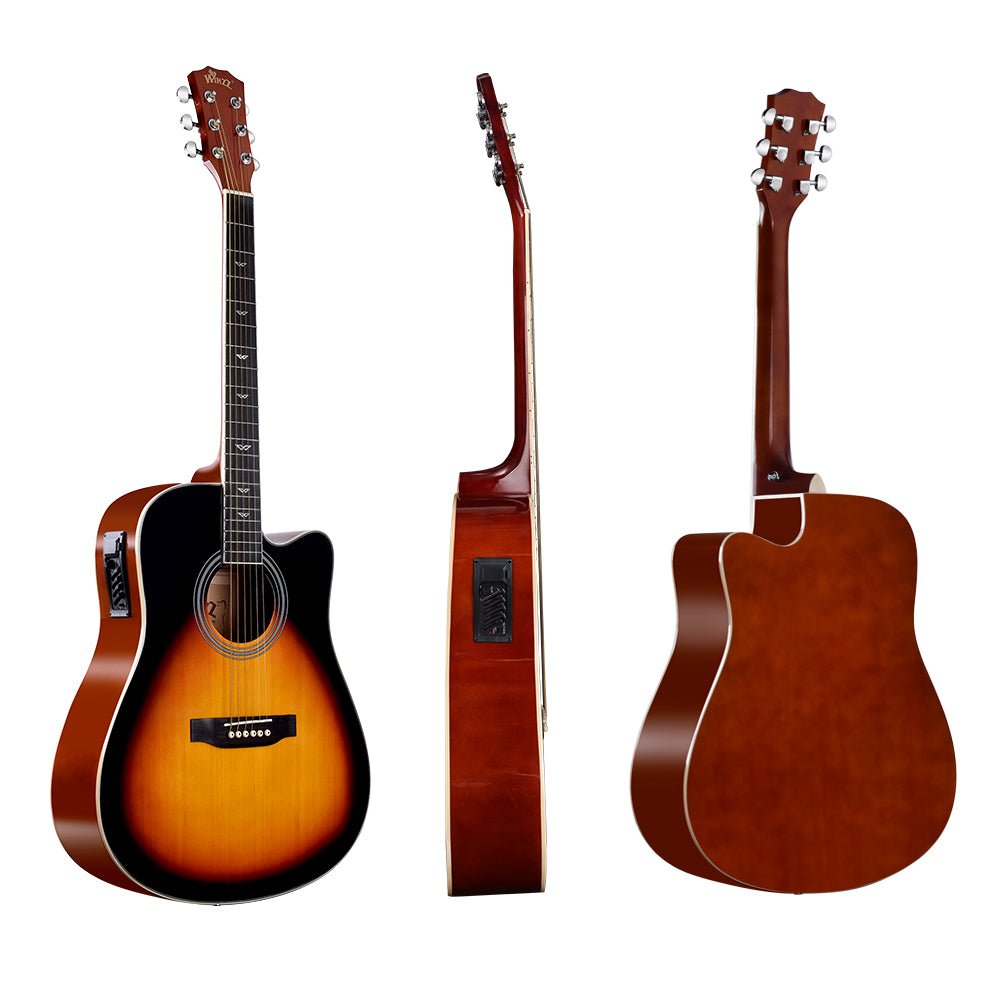 WINZZ AF168CE 41-inch Electro-Acoustic Guitar ,Sunburst Glossy - winzzguitars