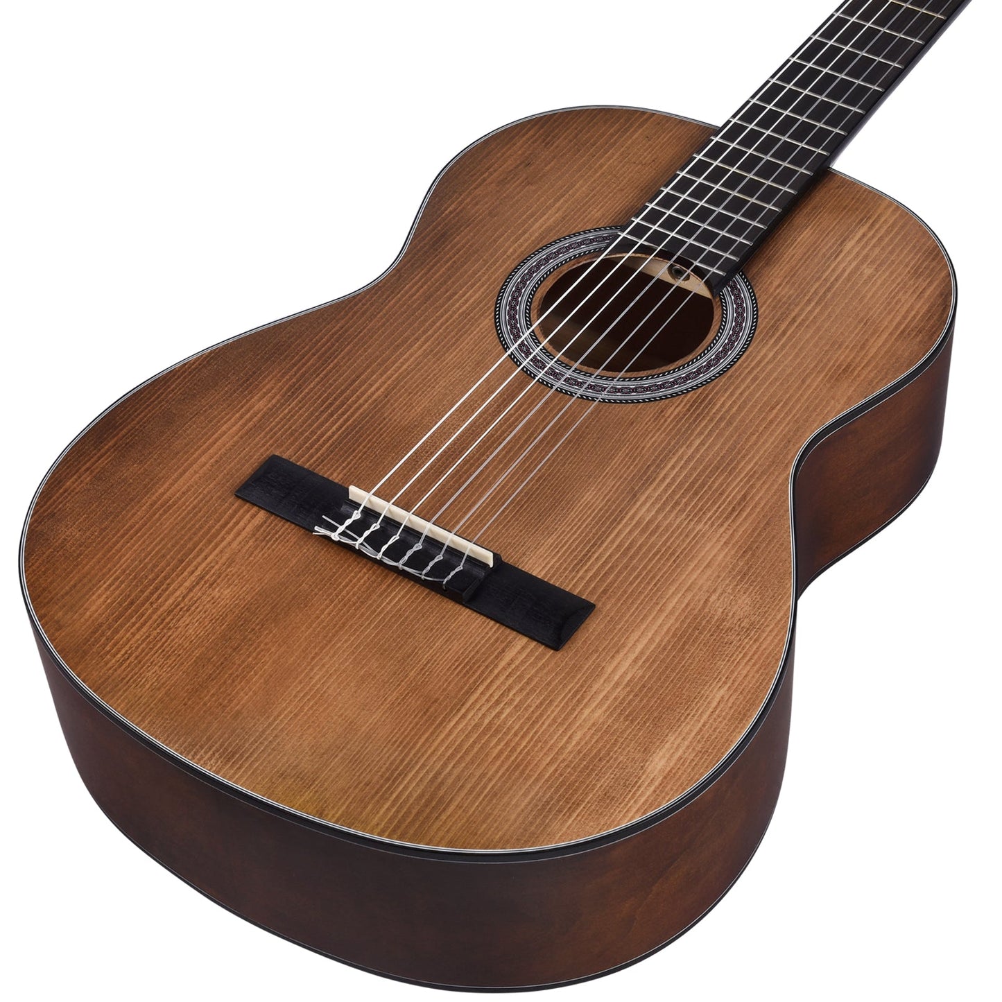 Winzz 39 Inch Classical Spanish Guitar for Adults Beginners , Matte Brown - winzzguitars