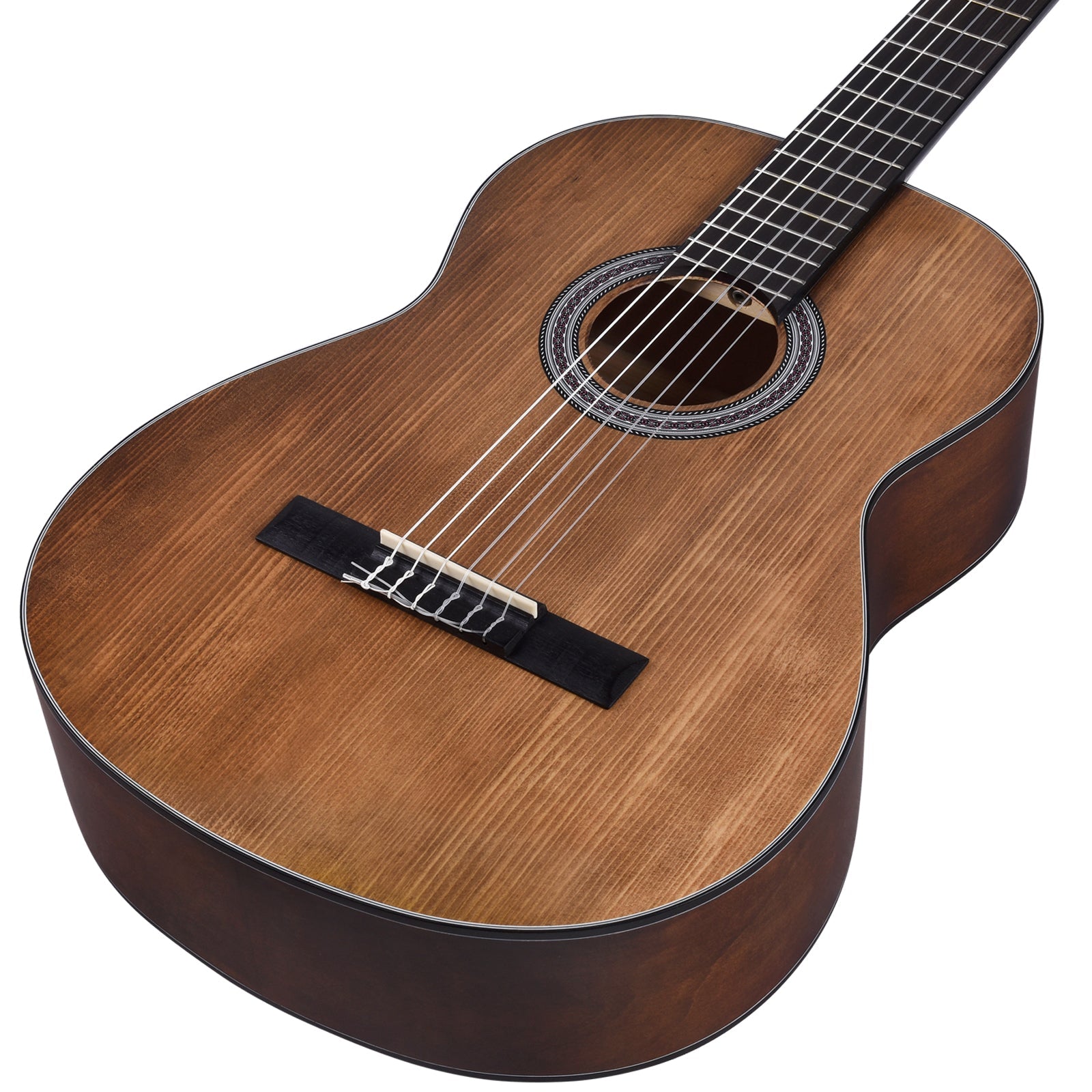 Winzz 39 Inch Classical Spanish Guitar for Adults Beginners , Matte Brown - winzzguitars