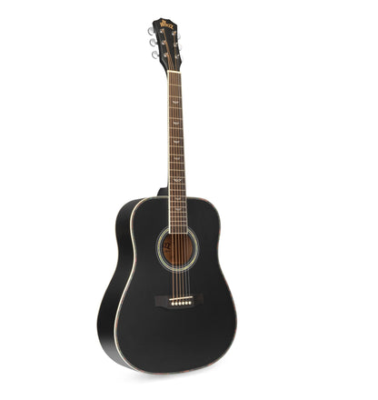 Winzz 41 Inch Acoustic Guitar for Beginners Adults, Black Matte - winzzguitars