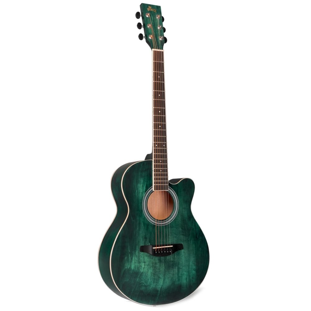 WINZZ AF-H00LC 40-Inch Beginner Cutaway Acoustic Electric Guitar - winzzguitars