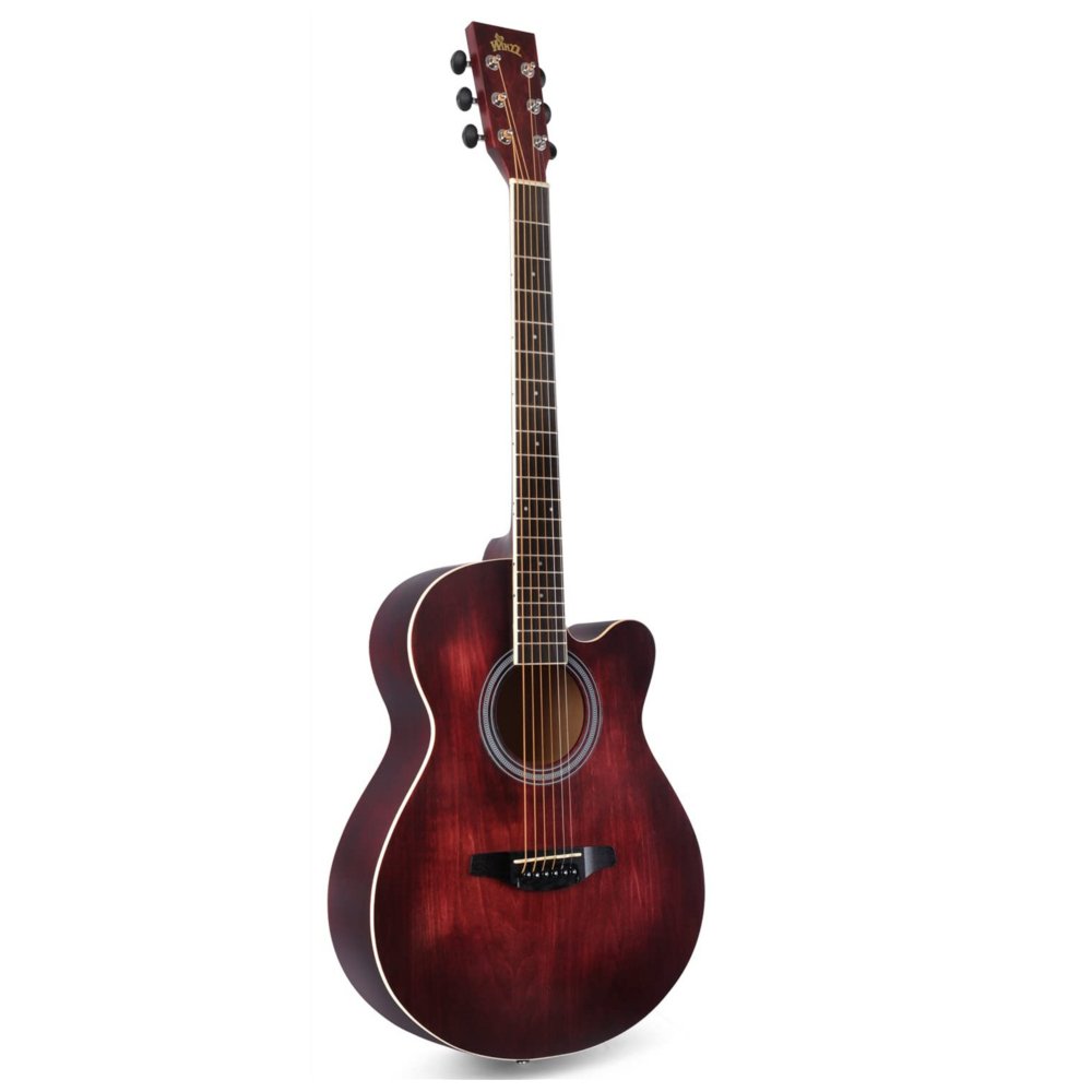 WINZZ AF-H00LC 40-Inch Beginner Cutaway Acoustic Electric Guitar - winzzguitars