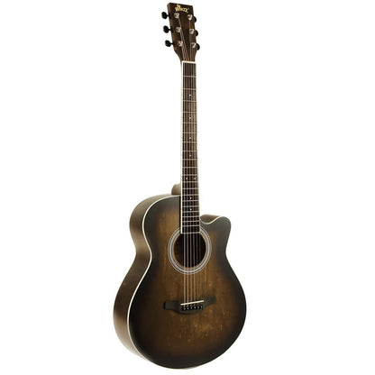 WINZZ AF-H00LC 40-Inch Beginner Cutaway Acoustic Electric Guitar - winzzguitars