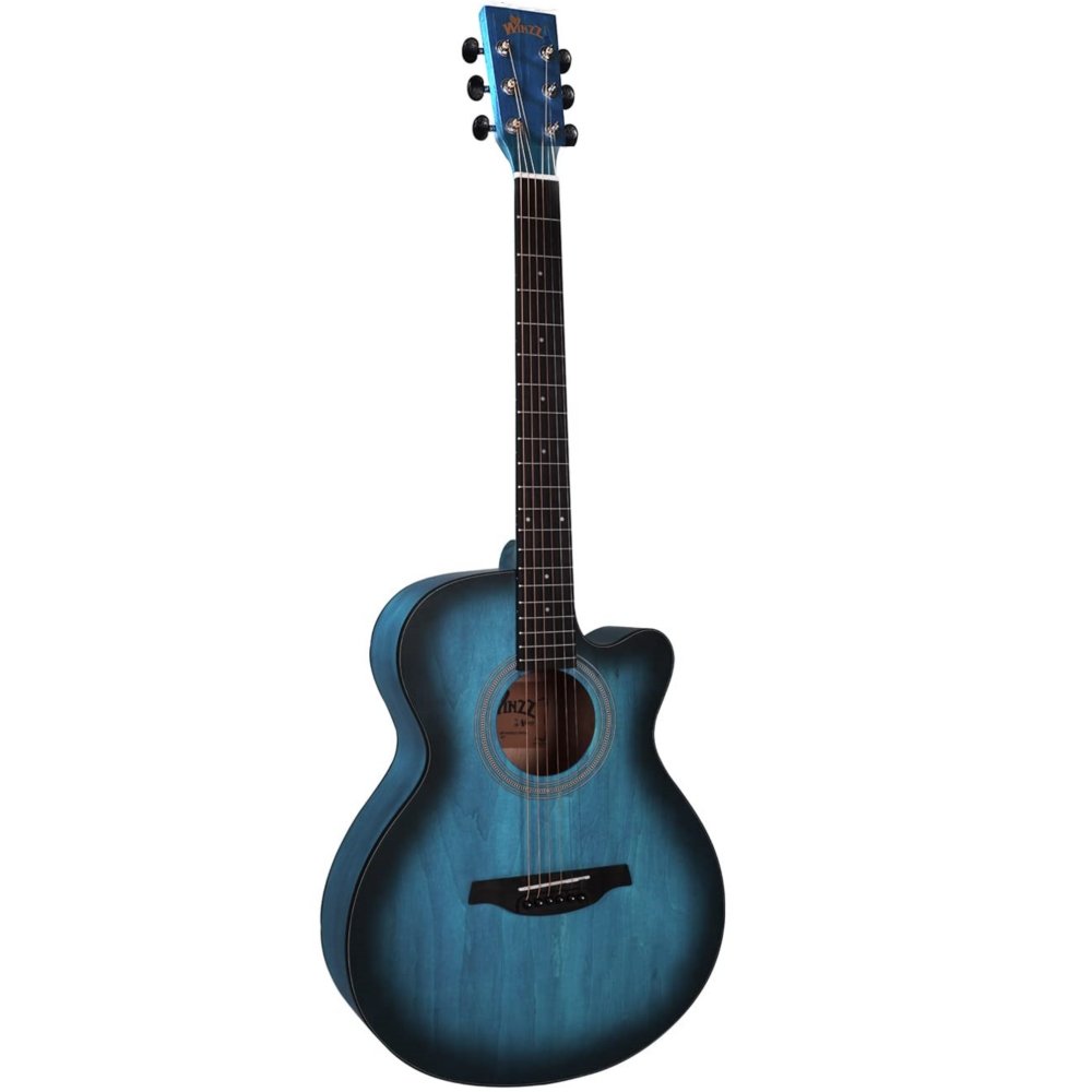 WINZZ AF-H00LC 40-Inch Beginner Cutaway Acoustic Electric Guitar - winzzguitars