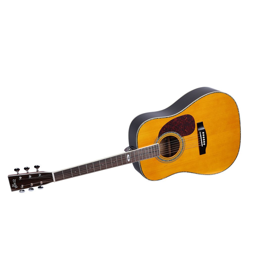 WINZZ AFM18H-MTC Solid Stika Spruce Acoustic Guitar with Reinforced Carbon Fiber Neck - winzzguitars