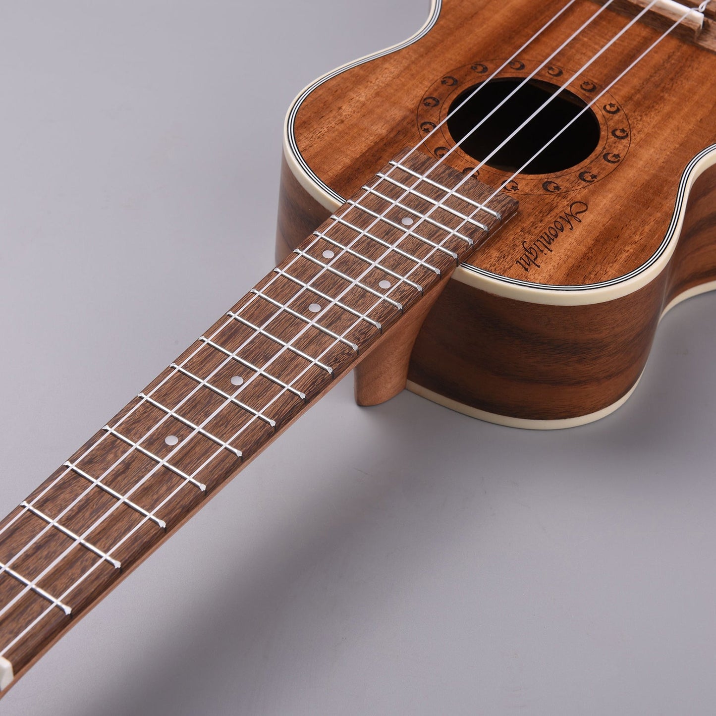 WINZZ AU50L 23-Inch Concert Solid Koa Ukulele, Natural Matte - winzzguitars