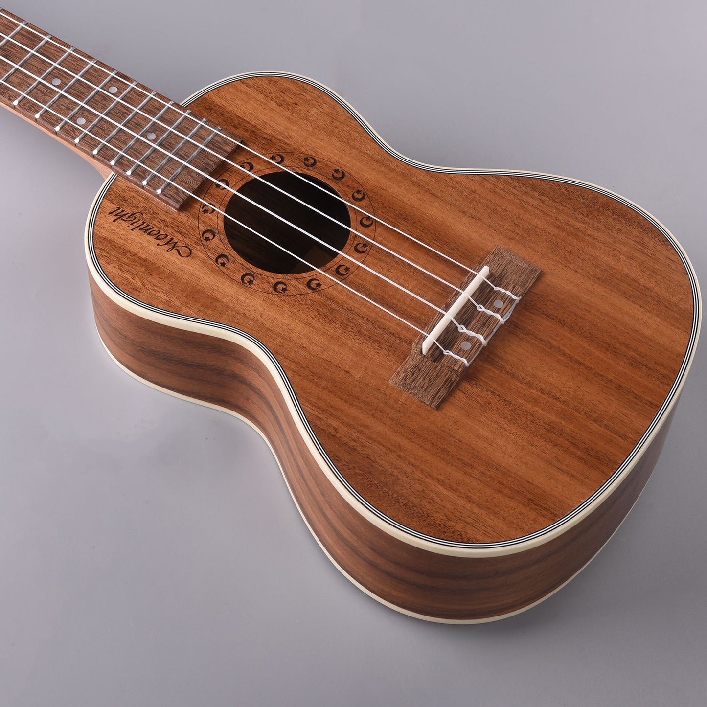 WINZZ AU50L 23-Inch Concert Solid Koa Ukulele, Natural Matte - winzzguitars