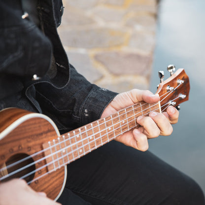 WINZZ AU50L 23-Inch Solid Koa Concert Ukulele, Natural Matte - winzzguitars